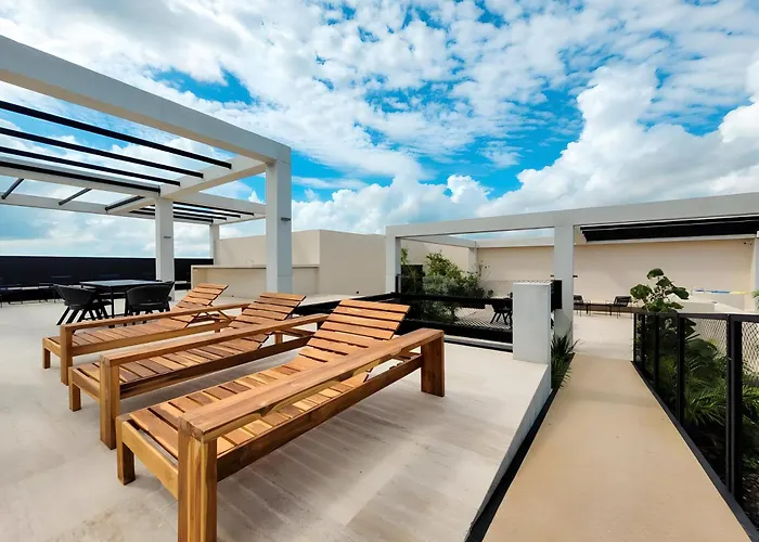 Apartamento Depto 2br-3ba Playa - Estilo - Confort Total Playa del Carmen